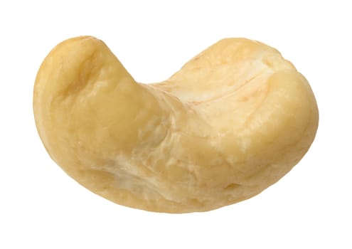 Cashew nut on isolated background, close up