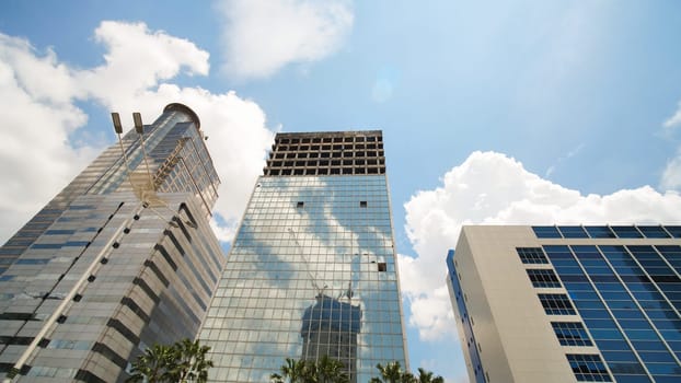 Skyscrapers of Jakarta, the capital of Indonesia, on a sunny day