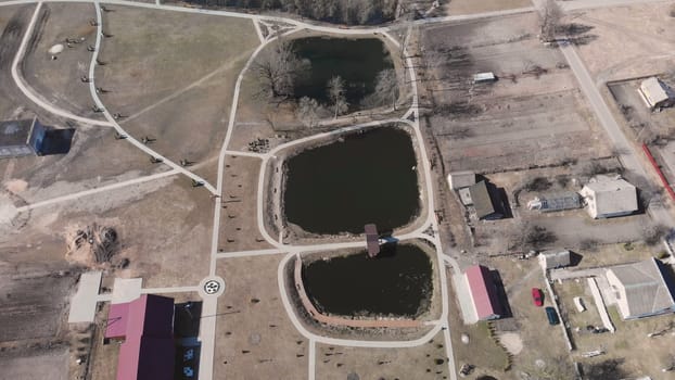 The complex of buildings of the Catholic Church in the village of Trokeli in Belarus