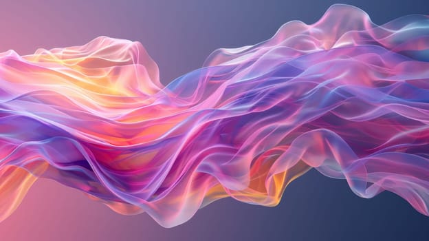 A colorful abstract image of a flowing liquid substance