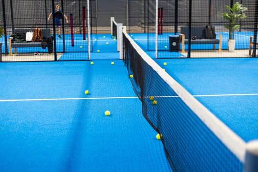 paddle tennis courts. Racket sports concept. High quality photo