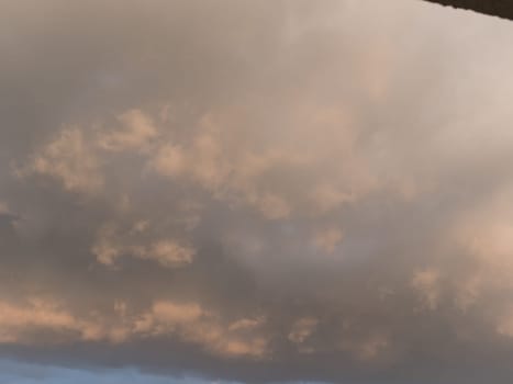Beautiful various forms clouds in the high sky.