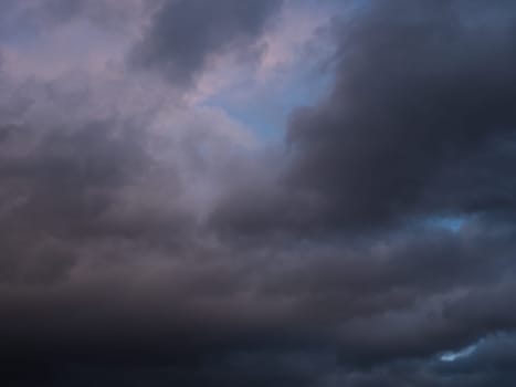 Beautiful various forms clouds in the high sky.