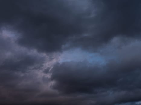 Beautiful various forms clouds in the high sky.