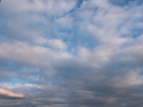 Beautiful various forms clouds in the high sky.