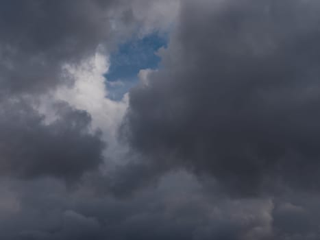 Beautiful various forms clouds in the high sky.