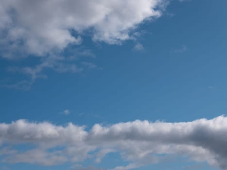 Beautiful various forms clouds in the high sky.