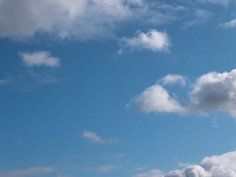 Beautiful various forms clouds in the high sky.