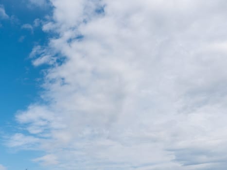 Beautiful various forms clouds in the high sky.