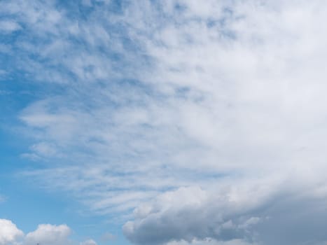 Beautiful various forms clouds in the high sky.