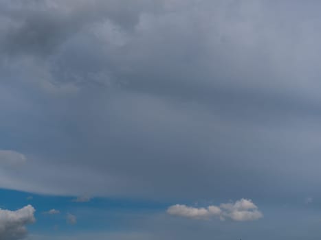 Beautiful various forms clouds in the high sky.