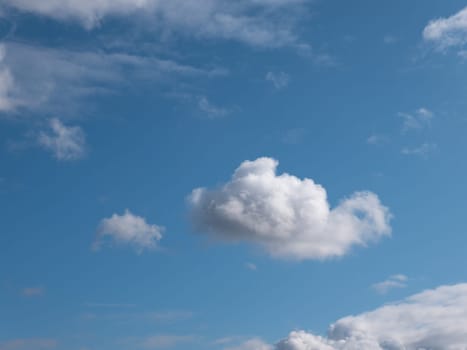 Beautiful various forms clouds in the high sky.