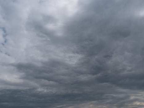 Beautiful various forms clouds in the high sky.