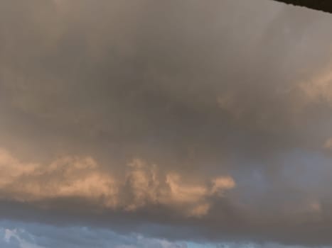 Beautiful various forms clouds in the high sky.