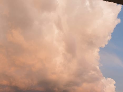 Beautiful various forms clouds in the high sky.