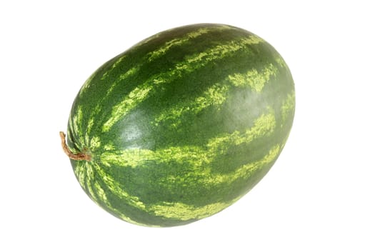 Watermelon, a staple food and natural fruit, is shown on a white background.