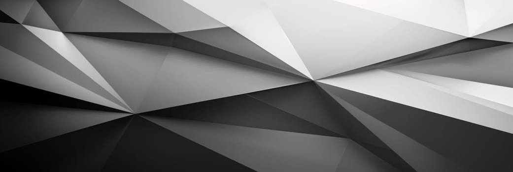 A black and white abstract background with a large triangle