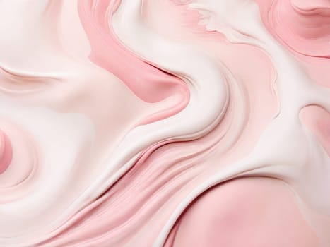 Abstract liquid beige with pink background. Creamy cream background, background texture.
