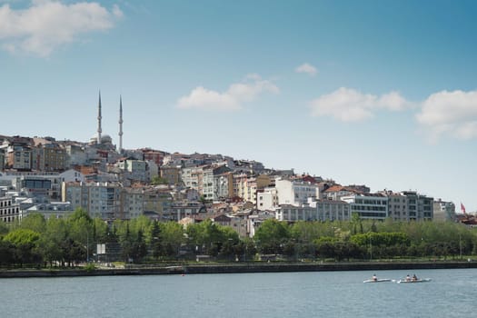 view of Bosporus in Istanbul in turkey