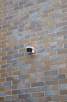 CCTV security camera operating outdoor ,