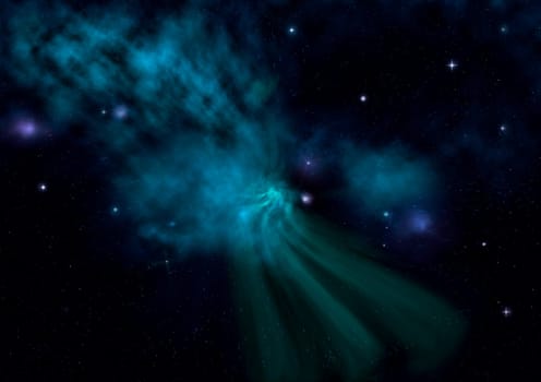 Small part of an infinite star field of space in the Universe. Elements of this image furnished by NASA .