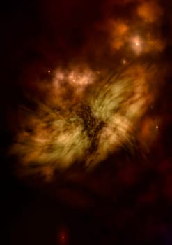 Small part of an infinite star field of space in the Universe. Elements of this image furnished by NASA .