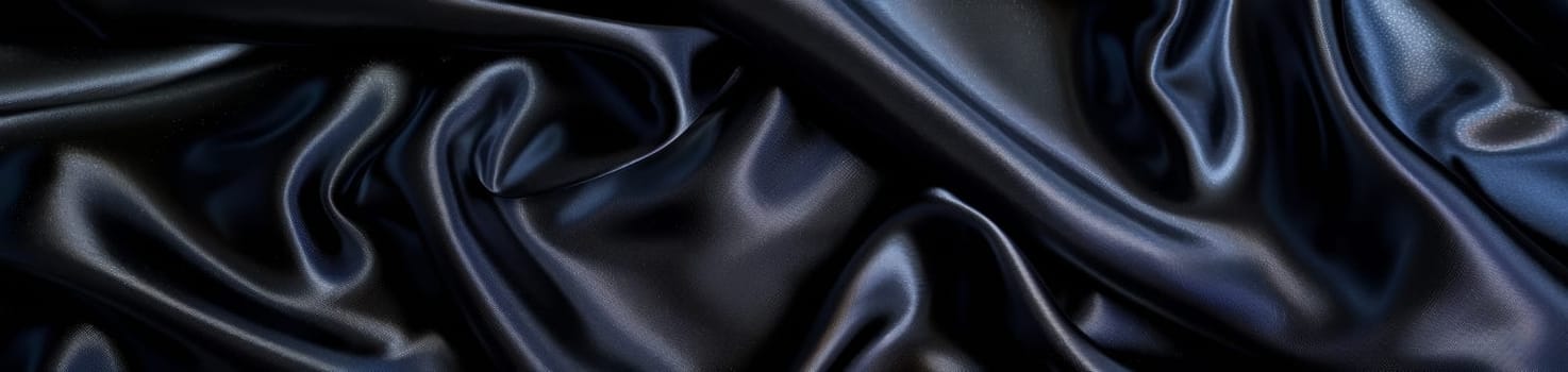 The dark allure of black satin, with its flowing folds and glossy texture, embodies timeless elegance