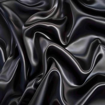 Sinuous satin contours and shadows form a hypnotizing abstract image with an air of mystery and elegance