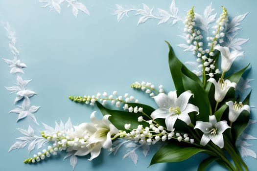beautiful abstract background with bright flowers.