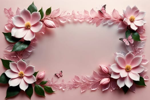beautiful abstract background with bright flowers.