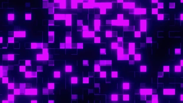 Abstract neon blocks. Computer generated 3d render