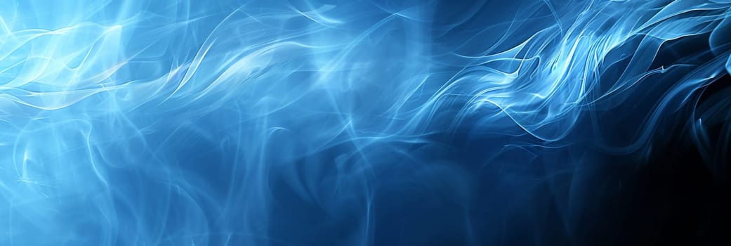 A close up of a blue flame with some smoke coming out