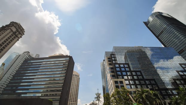 The streets of the skyscrapers of Jakarta, the capital of Indonesia