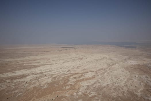 Masada view from the top of the fortress. High quality photo