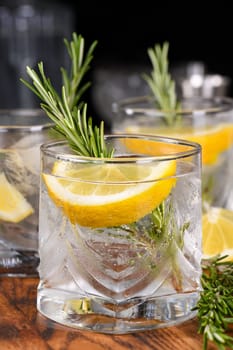 This is a great refreshing organic gin and tonic cocktail with a squeeze of lemon and rosemary. Perfect for vegetarians.