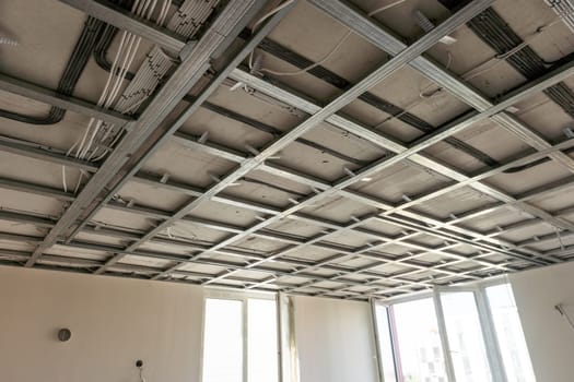 Bottom of the frame mounted ceiling. High quality photo