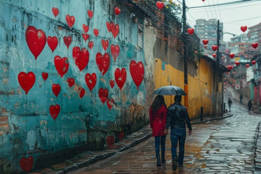 Feliz Dia Dos Namorados - Happy Valentine's Day in Brazilian Portuguese. Red loving hearts dedicated to the holiday in Brazil on June 12th.