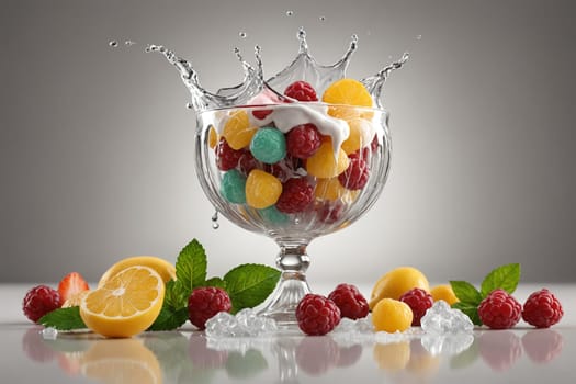 Experience summer in a cup: a zesty and sweet fruit mix with a splash of water for added freshness.