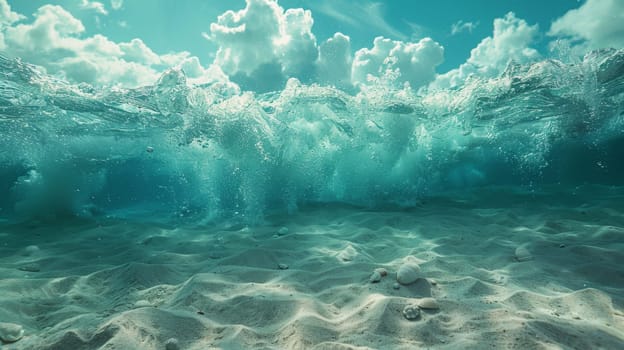 Sea waves. The raging ocean. World Oceans Day.