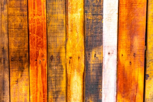 Wooden boards wall or door texture pattern in Playa del Carmen Quintana Roo Mexico.