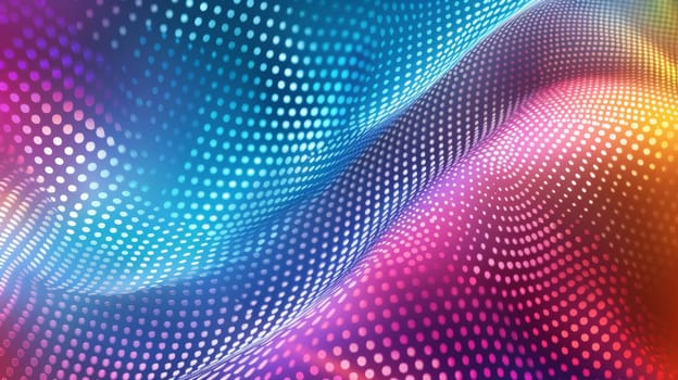 A colorful abstract background with dots and lines