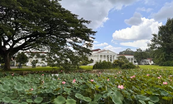 Bogor, West Java, Indonesia, 21 April 2024, Bogor presidential palace, also known as the Istana Bogor, is a historic palace located in the city of Bogor, West Java, Indonesia. The palace was built in the 18th century and served as the residence of the Dutch