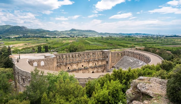 Roman amphitheater of Aspendos, Belkiz - Antalya, Turkey