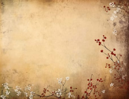 Banner: floral style textures and backgrounds frame with space for text or image