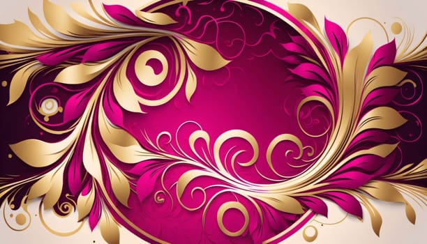 Banner: Abstract vector ornamental background. Elegant element for design.