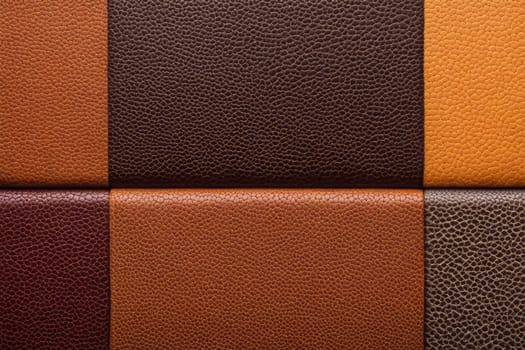 Brown leather swatches showcasing a range of textures, each with its own character