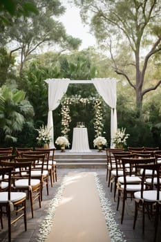 Outdoor Wedding Magic: Simplicity and Minimalism in the Backyard.