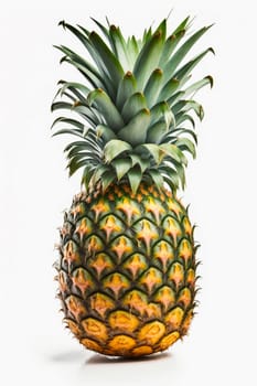 Pineapple isolate on white background. Generative AI,