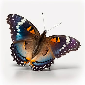 butterfly on a white background. Generative AI,