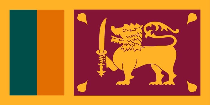 A Sri Lanka flag background illustration